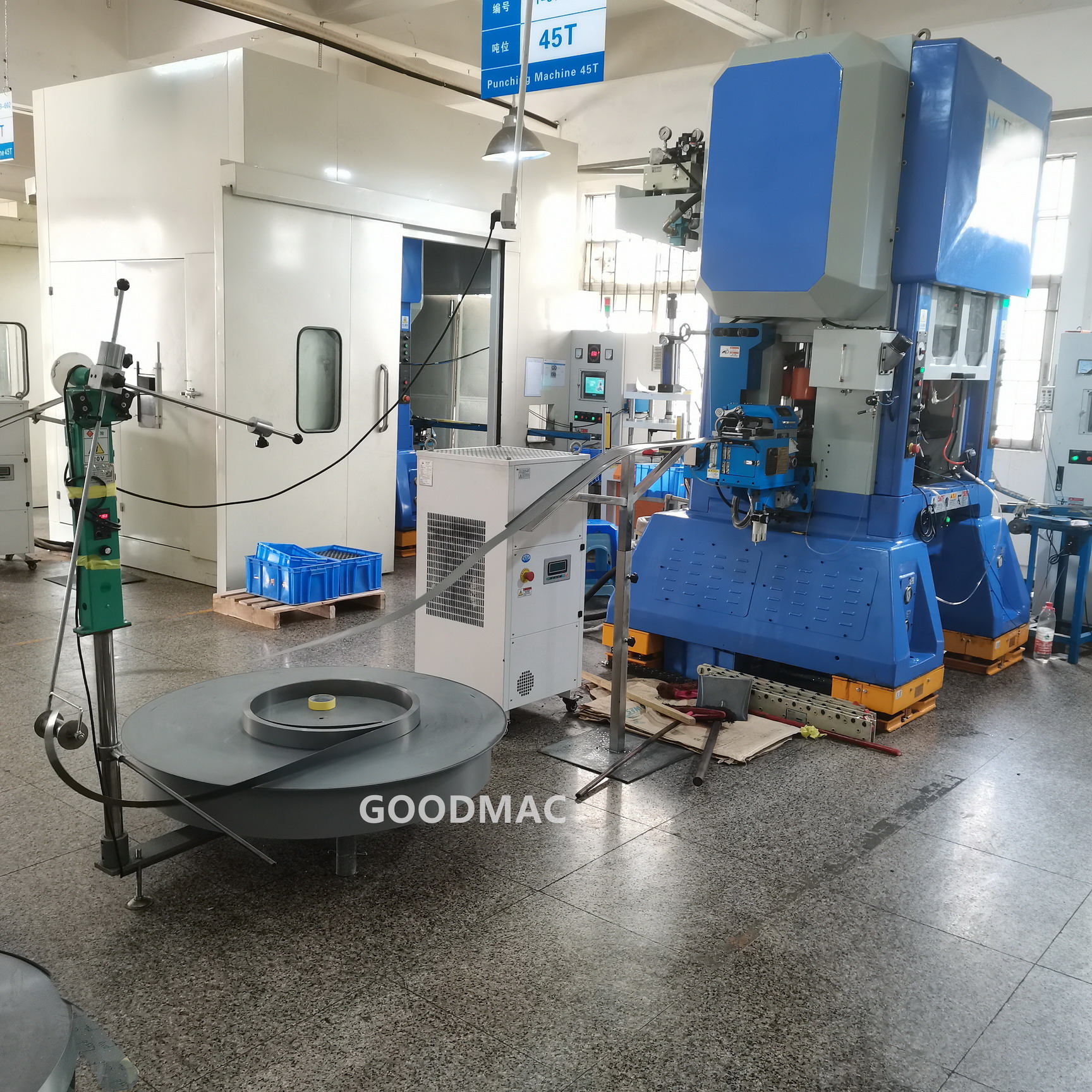 Motorized horizontal pallet type decoilers, model FU-500, FU-800, FU-1000, FU-2000