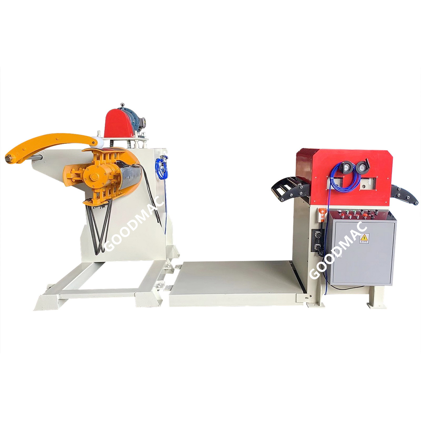 0.5-3.2mm decoiler and straightener 2 in 1, model TGL-300, TGL-400, TGL-500, TGL-600, TGL-700, etc.